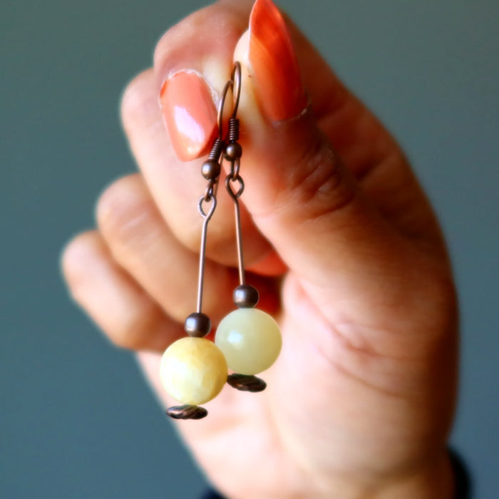 Yellow Calcite Earrings My Daily Drop of Sunshine