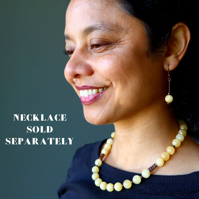 Yellow Calcite Earrings My Daily Drop of Sunshine