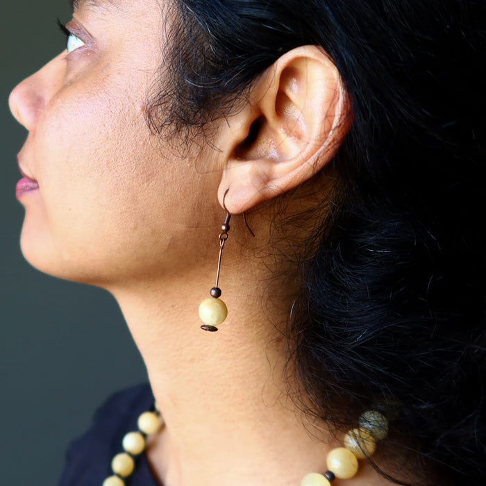Yellow Calcite Earrings My Daily Drop of Sunshine