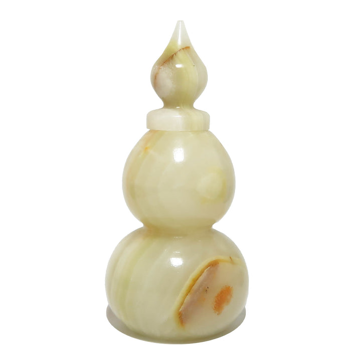 yellow calcite gourd vase