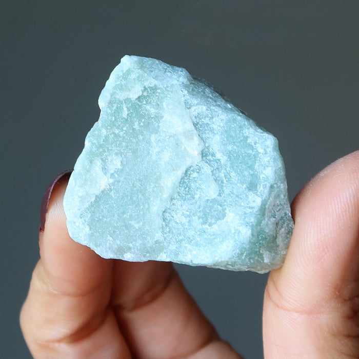 raw green calcite stone