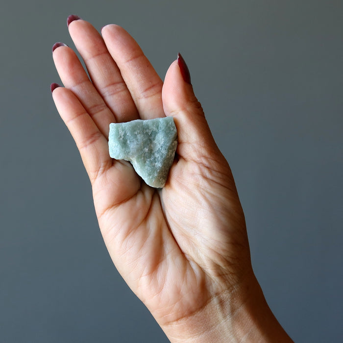 raw green calcite stone