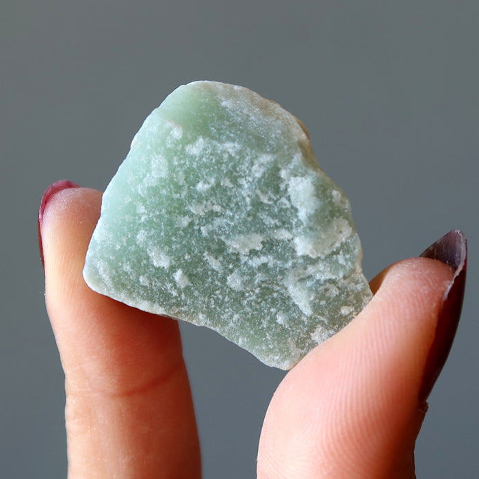 raw green calcite stone