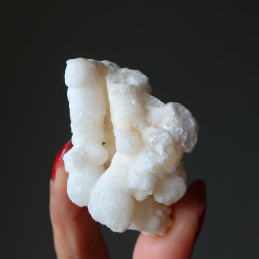 white calcite stalactite stone