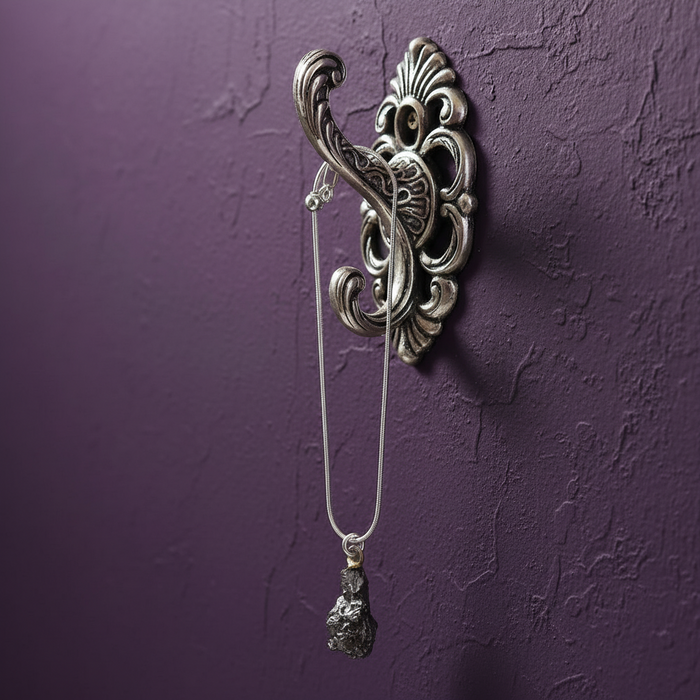 Campo Del Cielo Meteorite Necklace Sterling Silver