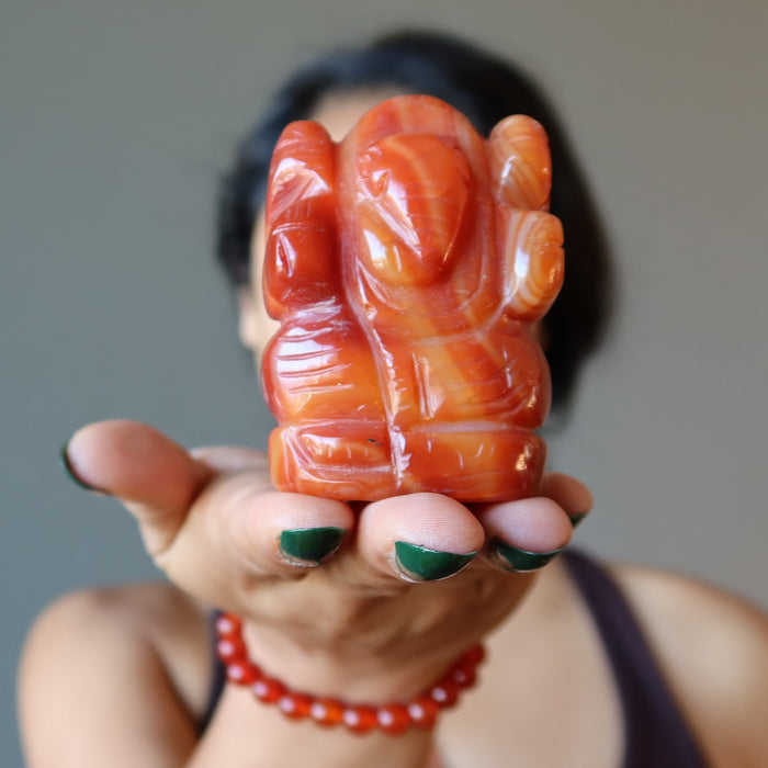 carnelian ganesh