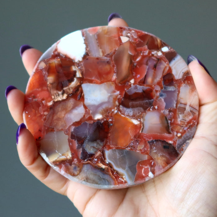 carnelian coaster