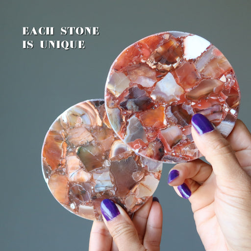 carnelian coasters