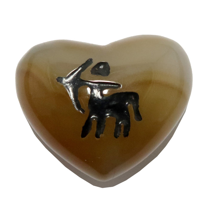 sagittarius archer carnelian heart