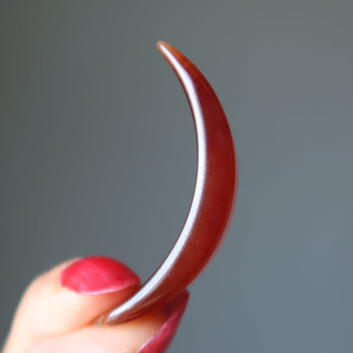 carnelian moon stone