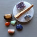 chakra stones and palo santo