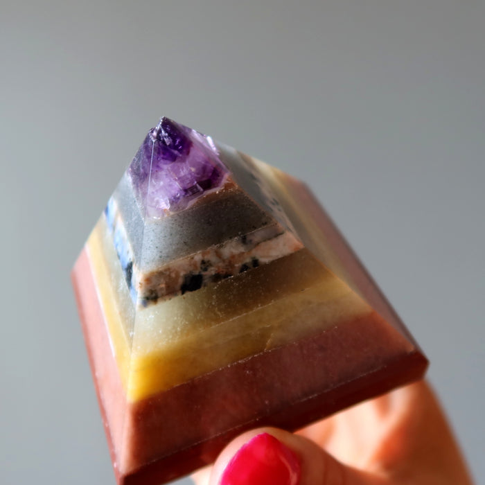 Chakra Pyramid 7 Layer Rainbow Wounded Warrior