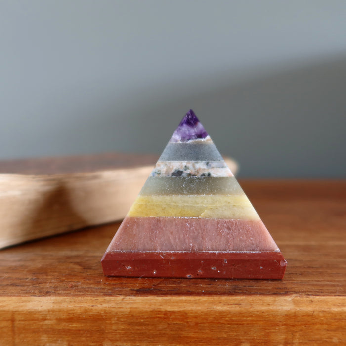 Chakra Pyramid 7 Layer Rainbow Wounded Warrior