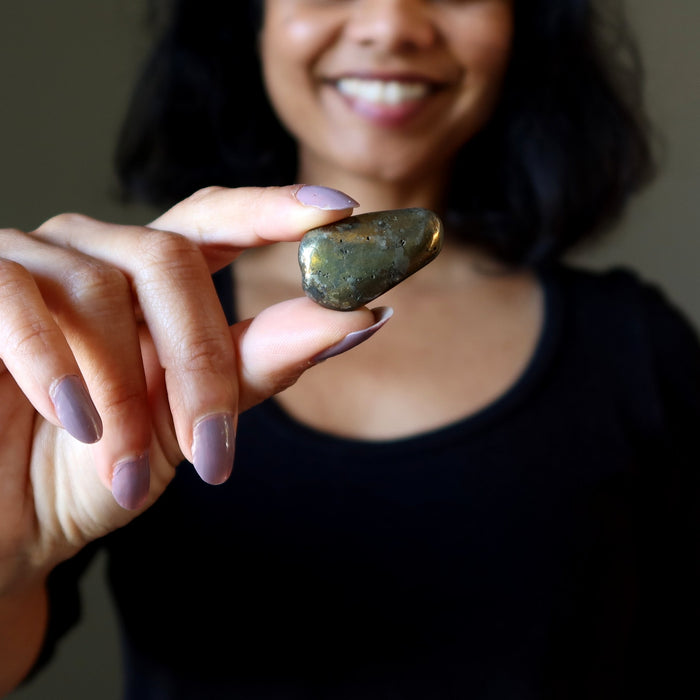 chalcopyrite tumbled stone