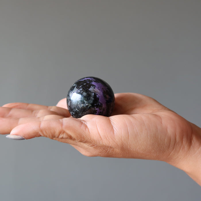 Charoite Sphere Purple Black Chariot Crystal Ball