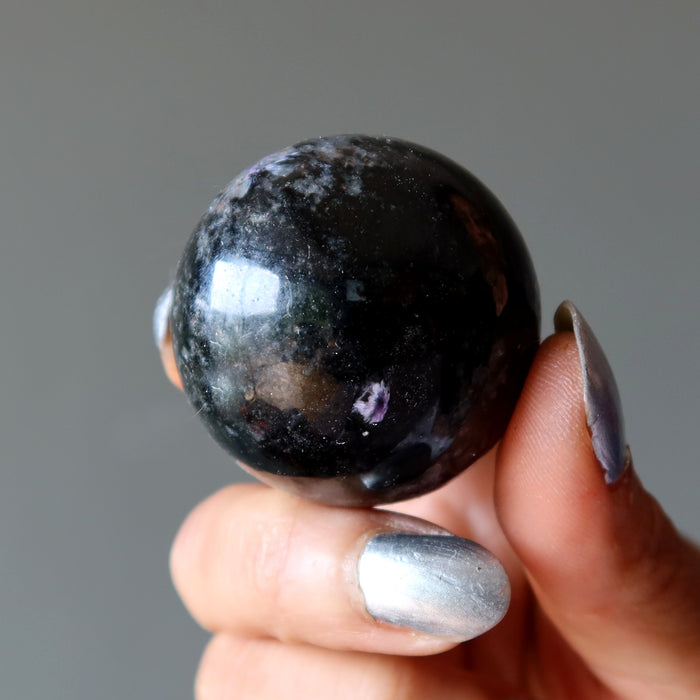Charoite Sphere Purple Black Chariot Crystal Ball