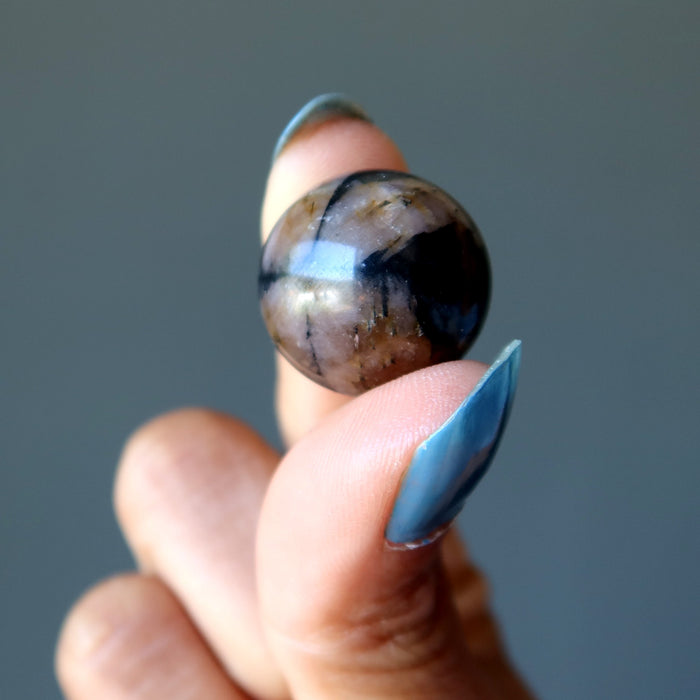 Chiastolite Sphere Christ Holy Cross Crystal Ball