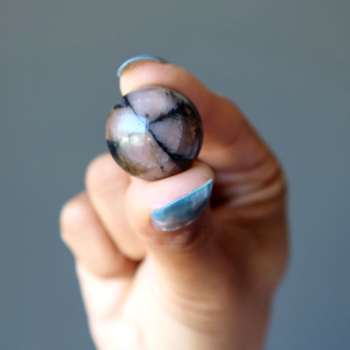 Chiastolite Sphere Christ Holy Cross Crystal Ball