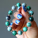 chrysocolla and malachite bracelet