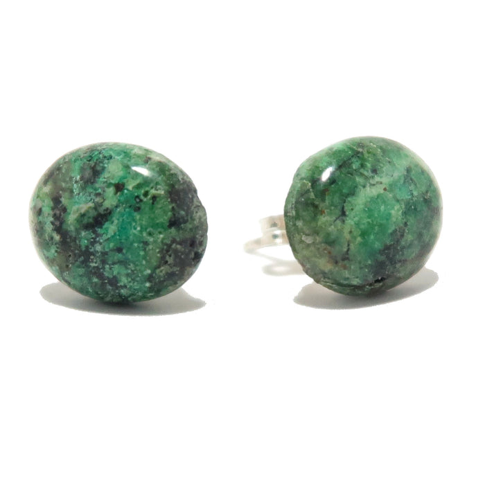 chrysocolla stud earrings