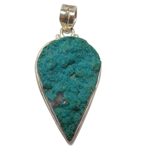 raw chrysocolla pendant
