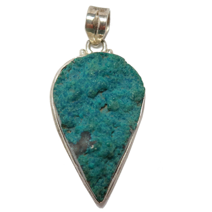raw chrysocolla pendant