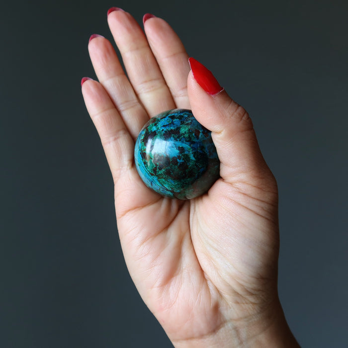 chrysocolla sphere
