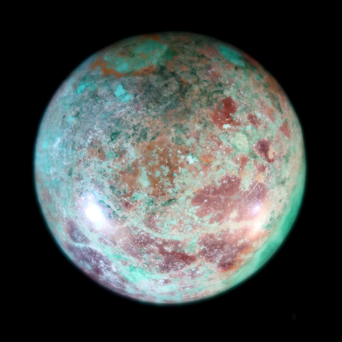 Chrysocolla Sphere Earth Connection Blue Green Crystal Ball