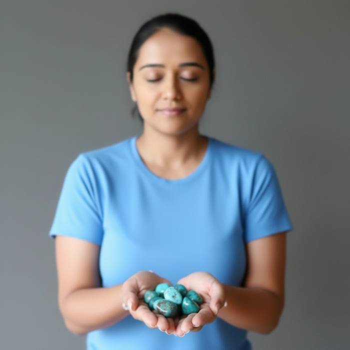 Chrysocolla Tumbled Stone Candy Blue Green