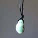 chrysoprase leather necklace