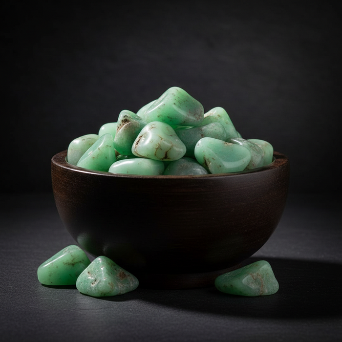 Chrysoprase Tumbled Stone Jubilee Green