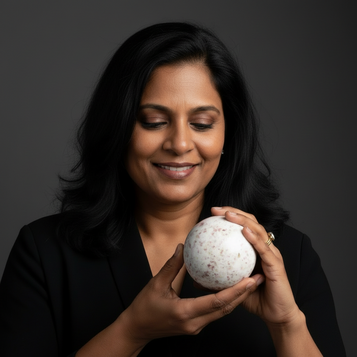 Cinnabrite Sphere Bright Personality Crystal Ball