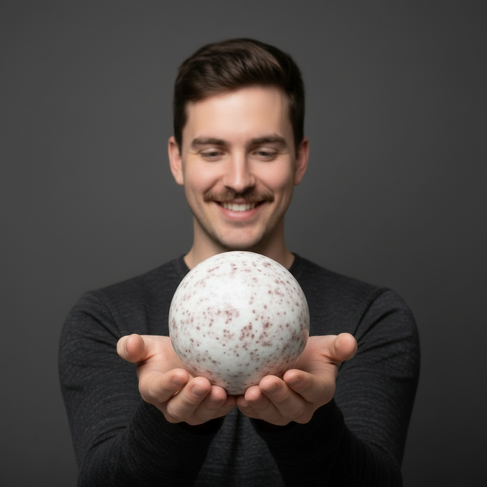 Cinnabrite Sphere Bright Personality Crystal Ball