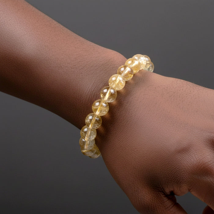 Citrine Bracelet Dazzling Yellow Abundance Mindset