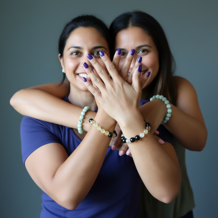 Citrine Bracelet Rainbow Obsidian Money Security