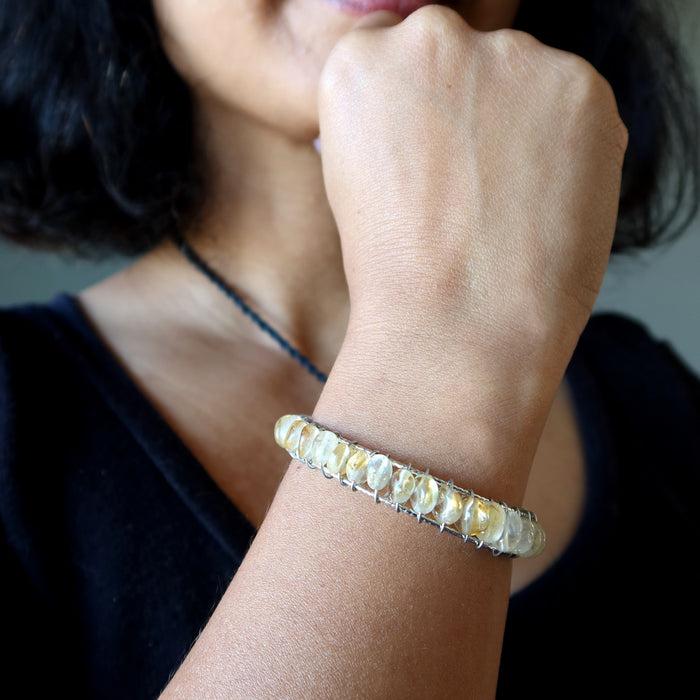 citrine cuff bracelet