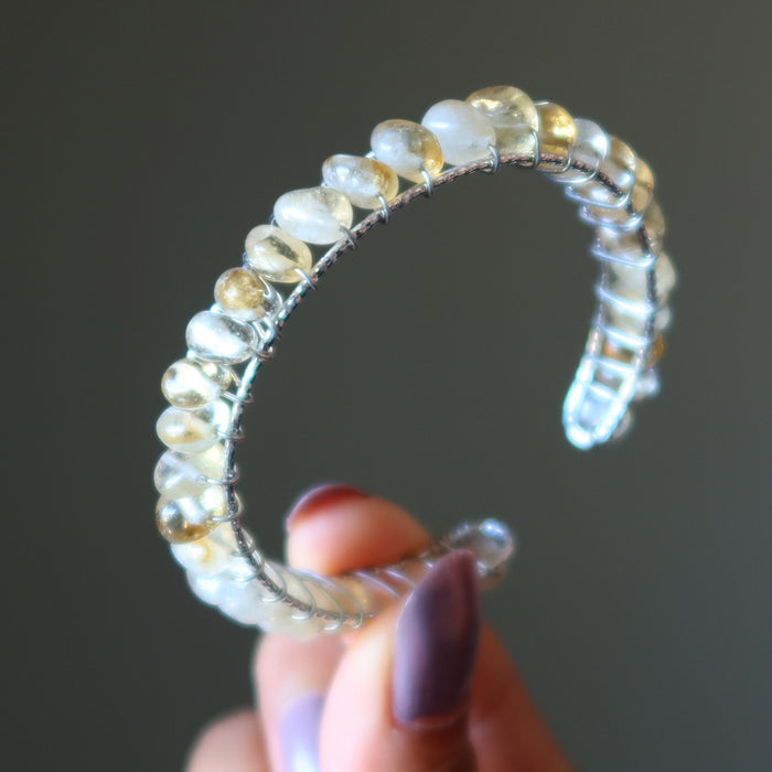 citrine cuff bracelet