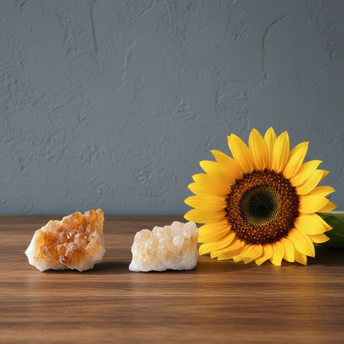 Citrine Cluster Yellow Sun-Kissed Prosperity Stone