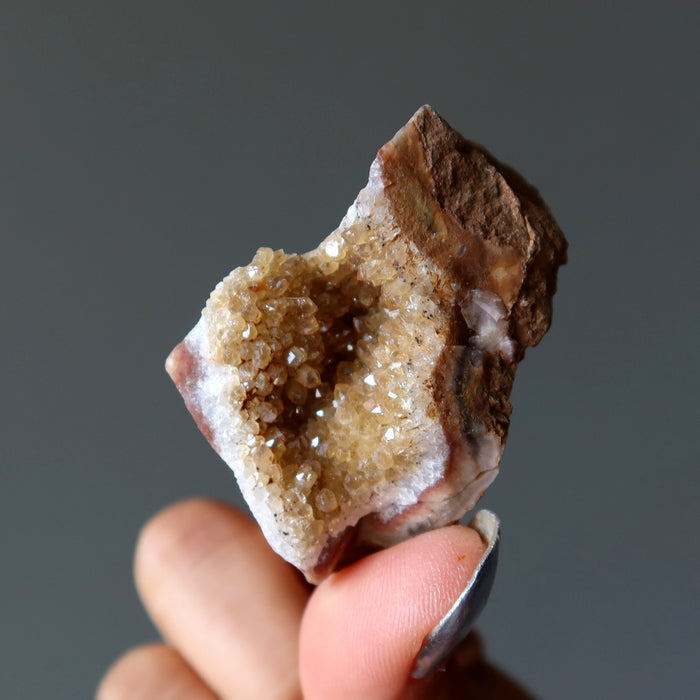 Citrine Cluster Bundle of 6 Brown Sugar Yellow Gemstones