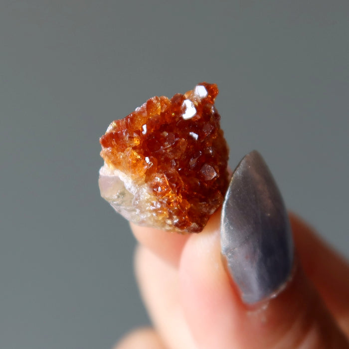 Citrine Cluster Bundle of 6 Brown Sugar Yellow Gemstones
