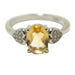 faceted citrine ring