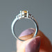 faceted citrine ring
