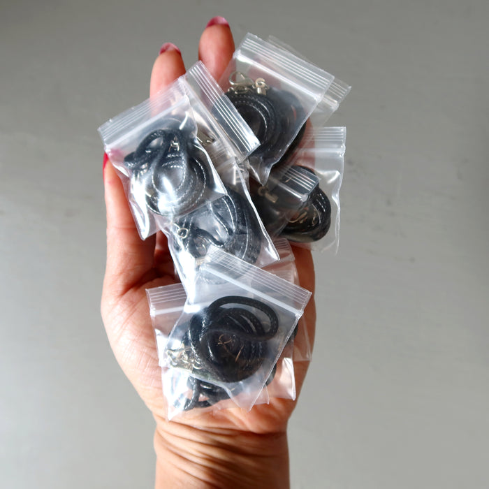 Cotton Cord Necklace Bundle of 12 Black Waxed 2mm