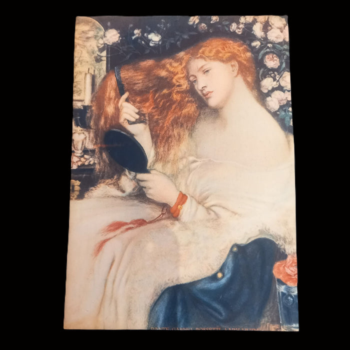 Vintage Art Prints 1930 Classical Ladies Mona Lisa European Masterpiece Ephemera