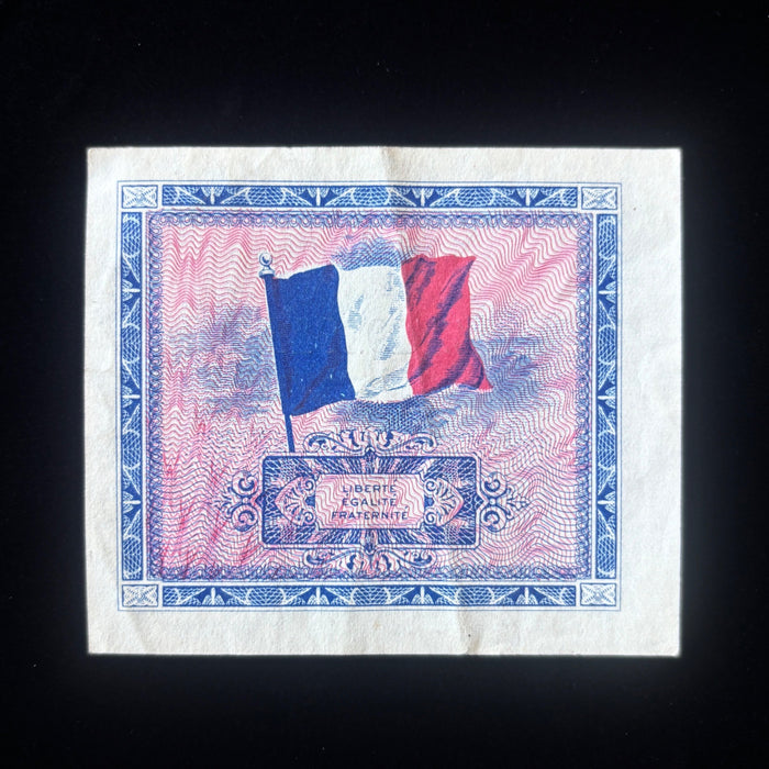 Vintage Banknote 1944 WWII France 10 Francs Allied Military Currency