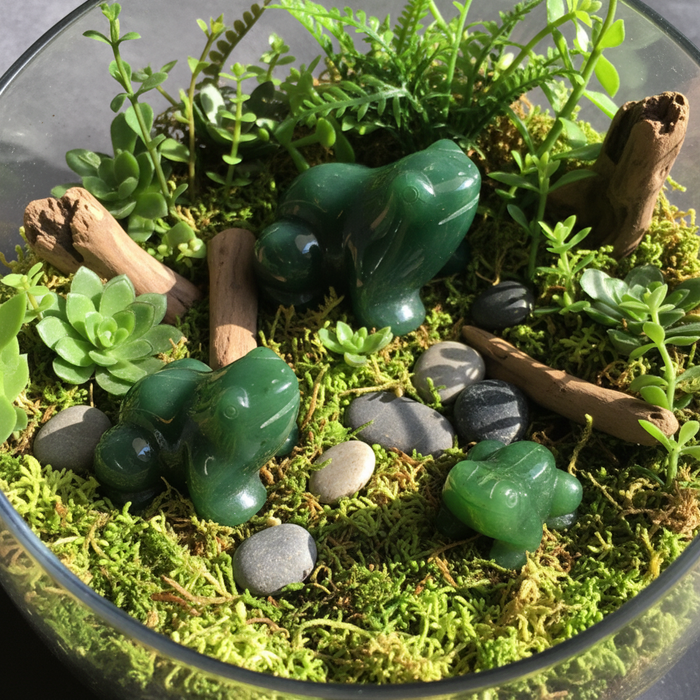 Jade Frog Dreamy Green Canadian Nephrite Figurine