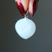 white druzy quartz agate drop pendant