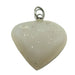 white druzy quartz agate drop pendant