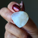 white druzy quartz agate drop pendant