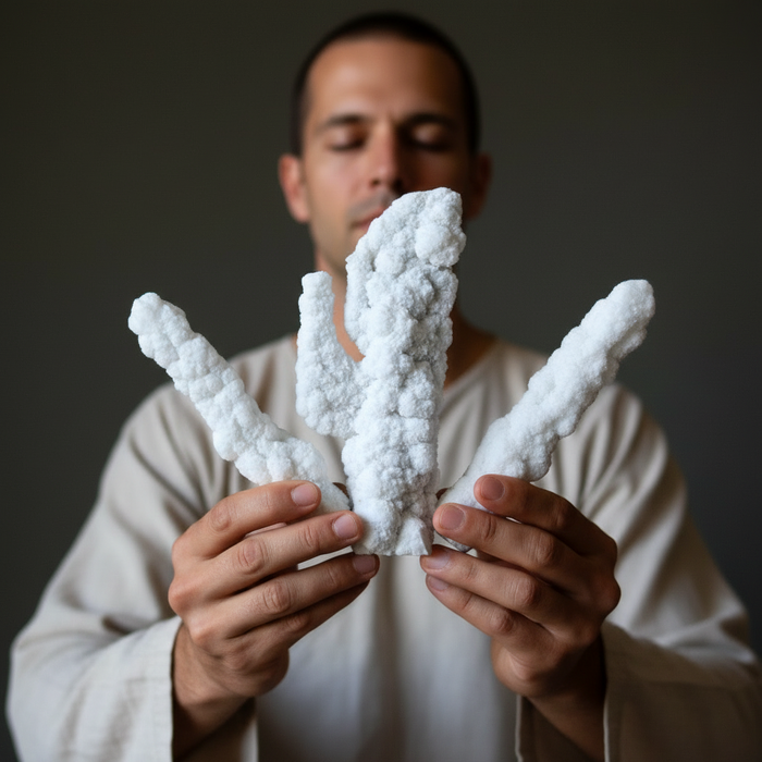 Druzy Quartz Raw Crystal Wand Moss Agate Stalactite